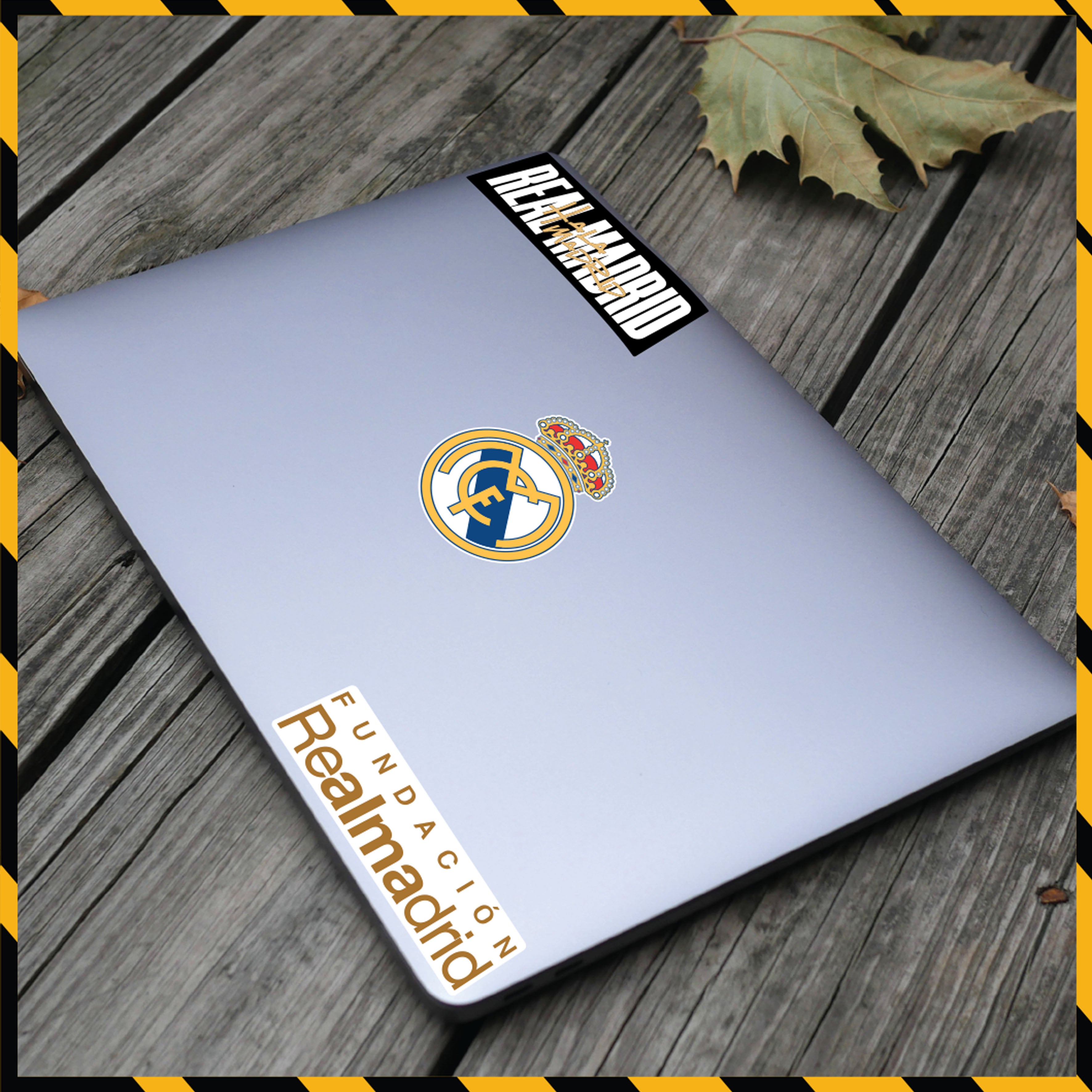Sticker Dán Xe Máy, Xe Điện, Xe Đạp, Mũ Bảo Hiểm | Bóng Đá - Real Madrid
