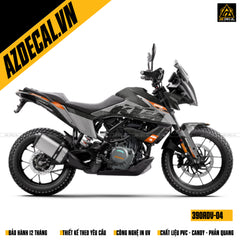 Dán xe KTM 390 ADV đen xám