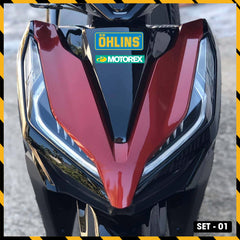 Sticker Dán Xe Máy, Xe Điện, Xe Đạp, Mũ Bảo Hiểm | SET-01