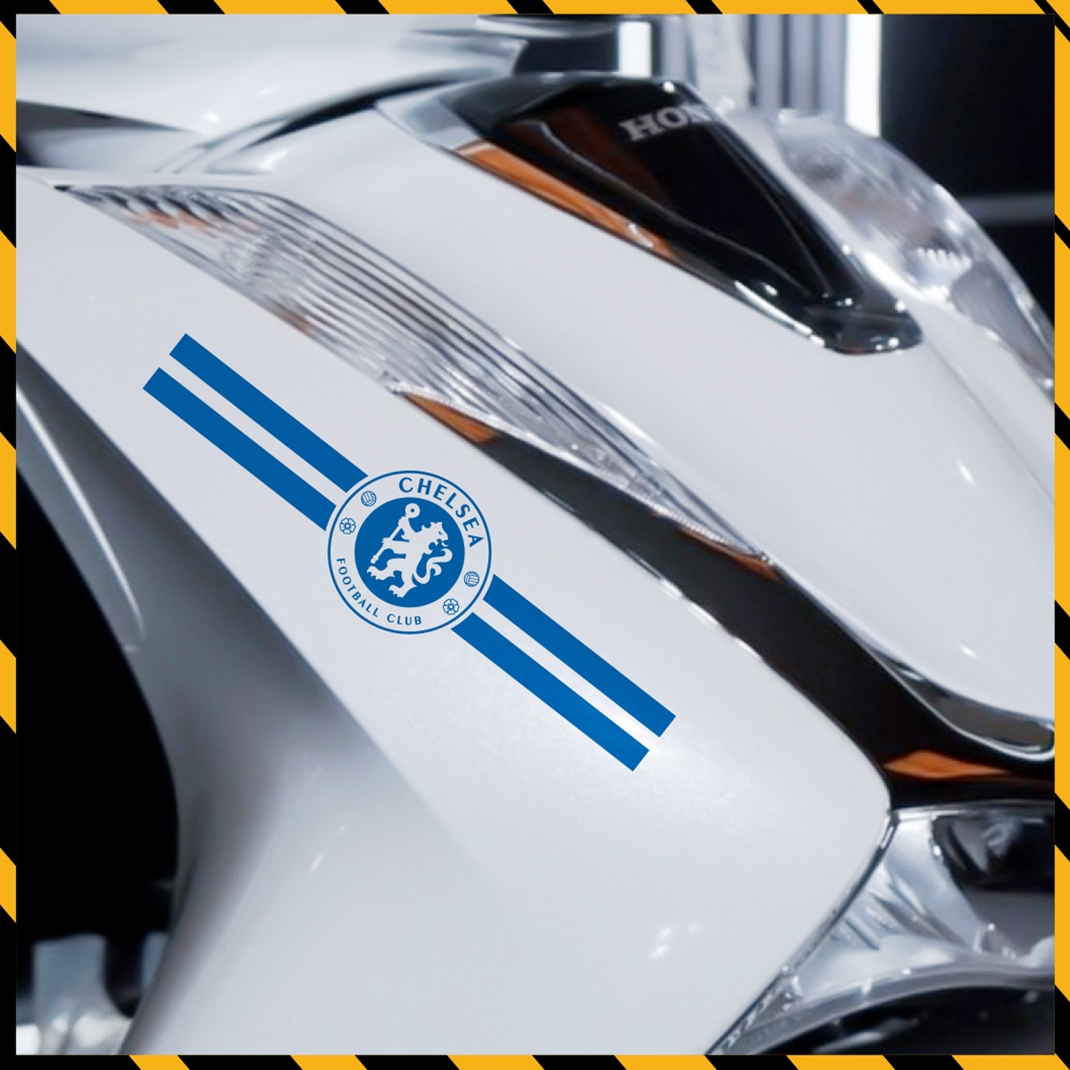 Sticker Dán Xe Máy, Xe Điện, Xe Đạp, Mũ Bảo Hiểm | Bóng Đá - Chelsea