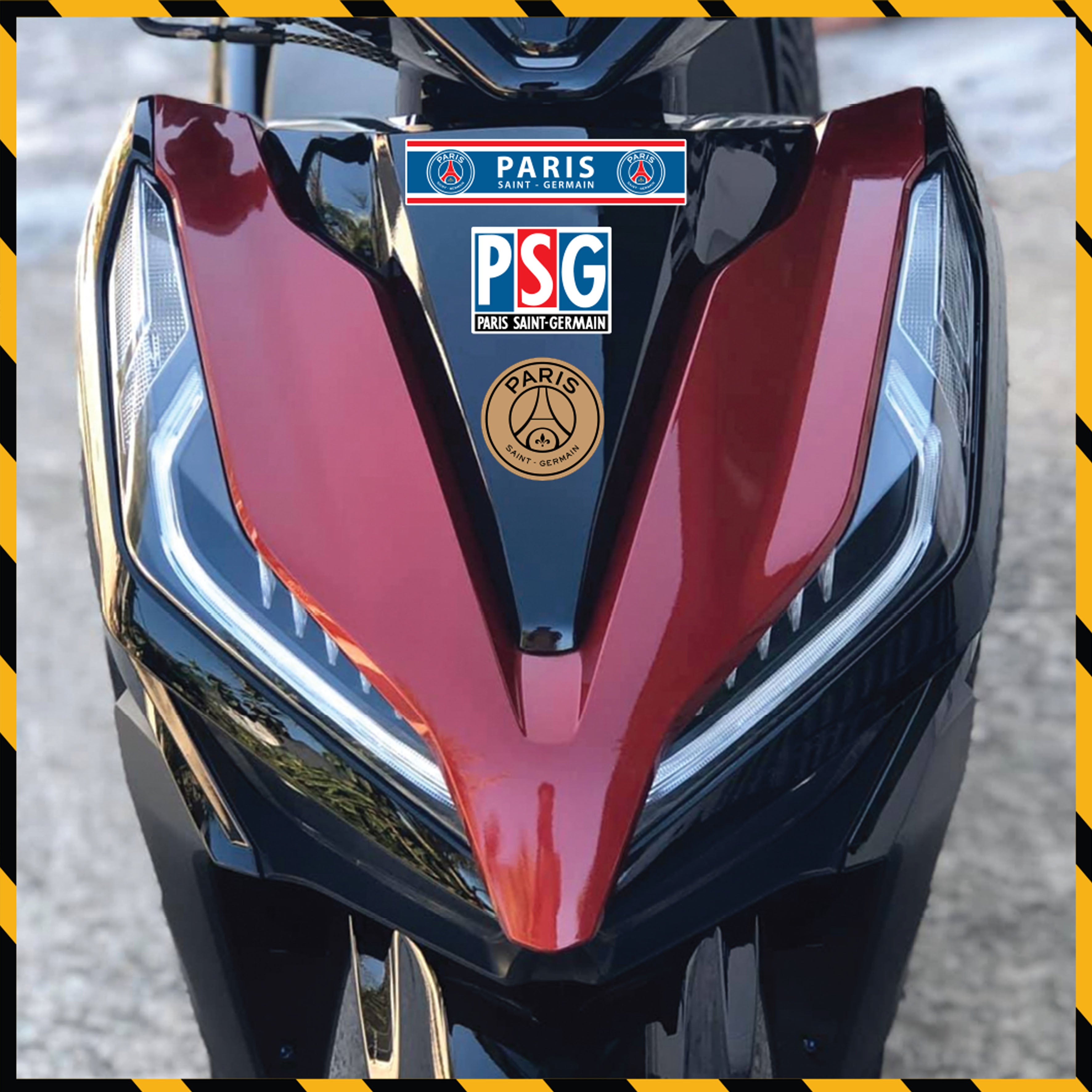Sticker Dán Xe Máy, Xe Điện, Xe Đạp, Mũ Bảo Hiểm | Bóng Đá - Paris Saint - Germain