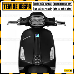 Tem dán mặt nạ Vespa đen mẫu Dior