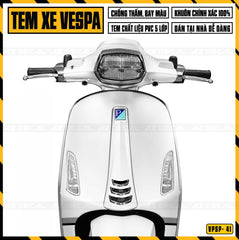 Tem xe Vespa cao cấp mẫu Dior