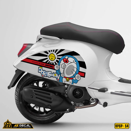 Decal dán xe Vespa Sprint / Primavera phong cách Libertywalk Doraemon