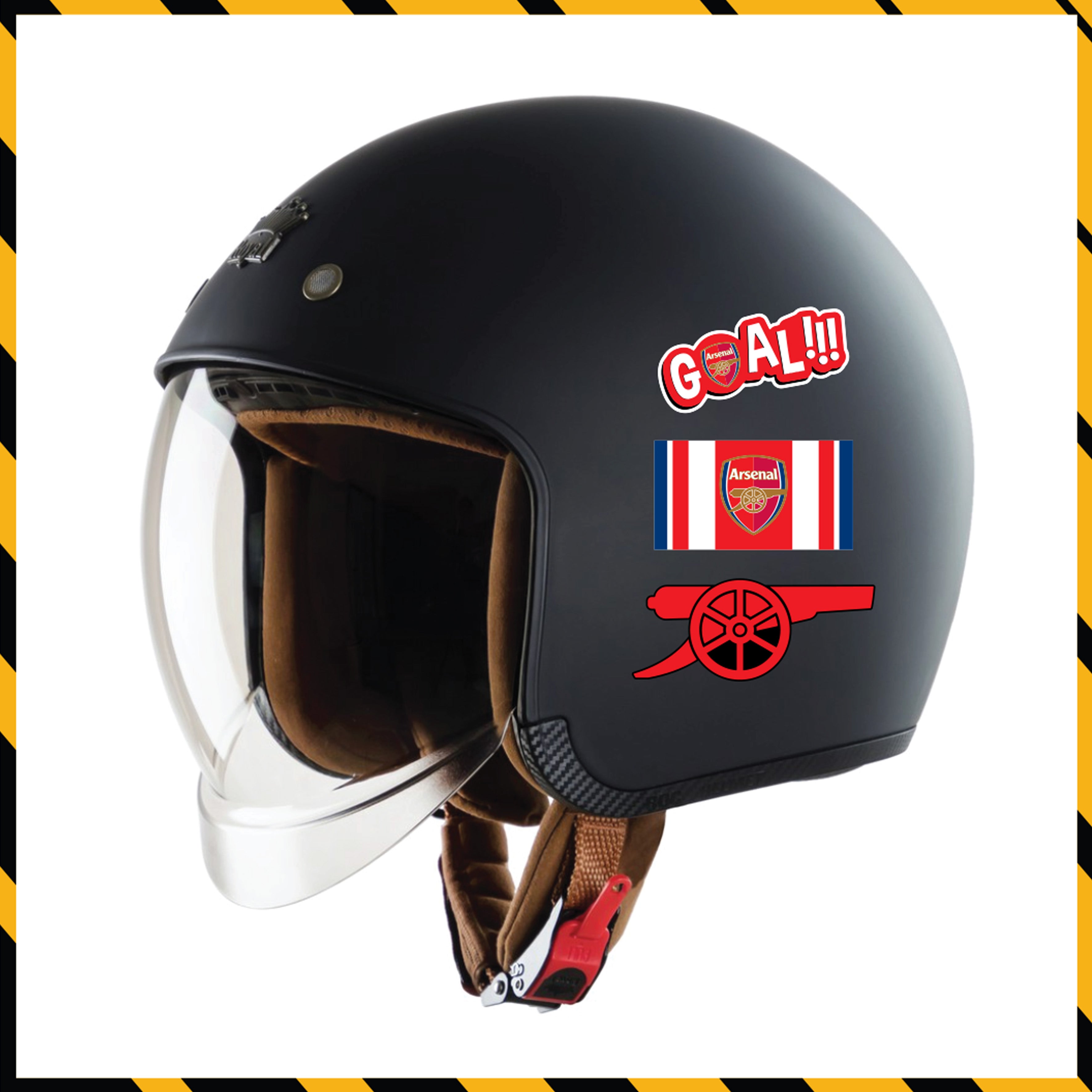 Sticker Dán Xe Máy, Xe Điện, Xe Đạp, Mũ Bảo Hiểm | Bóng Đá - Arsenal