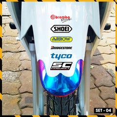 Sticker Dán Xe Máy, Xe Điện, Xe Đạp, Mũ Bảo Hiểm | SET-04
