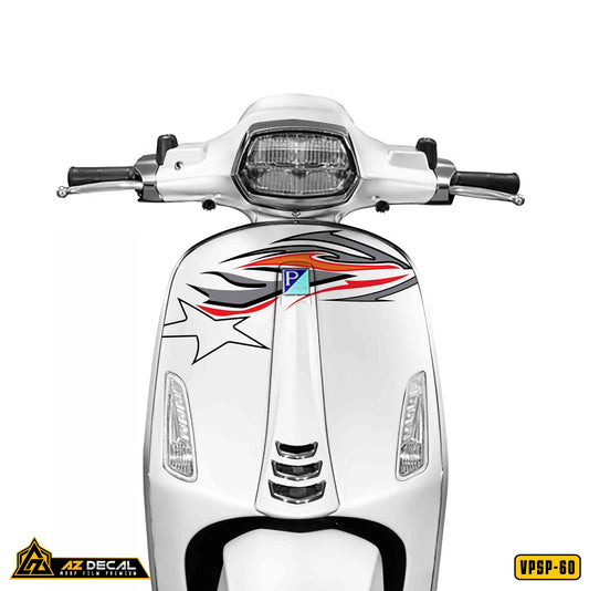 Decal dán mặt trước xe Vespa