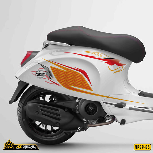 Decal dán xe Vespa Sprint mẫu Rust-eze