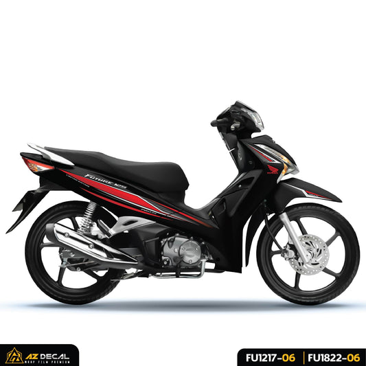 Tem xe Honda Future 125 Fi màu đỏ đen Limited Edition