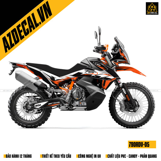 Dán tem xe KTM 790 ADV uy tín tại Hà Nội