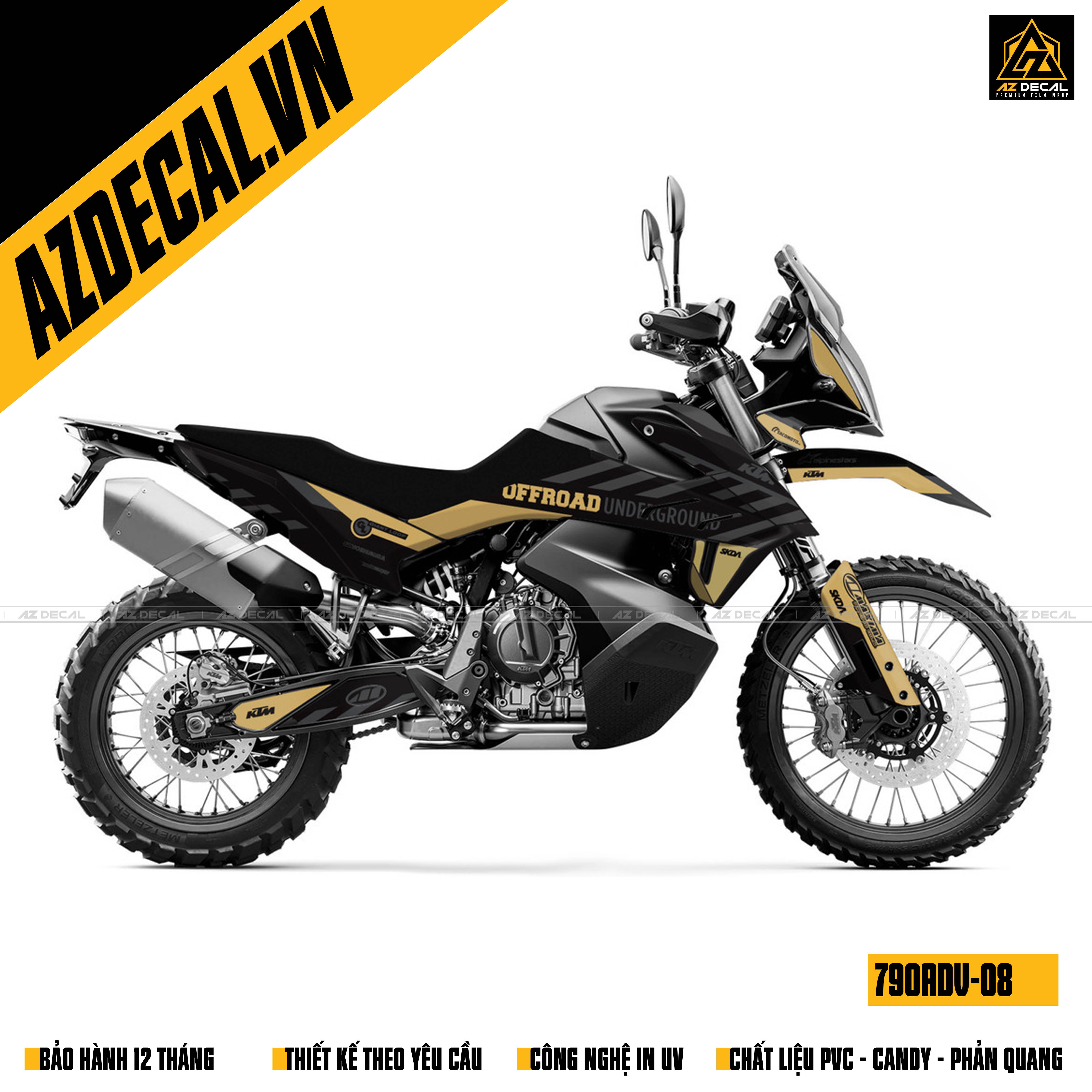 Decal xe KTM 790 Adventure đẹp