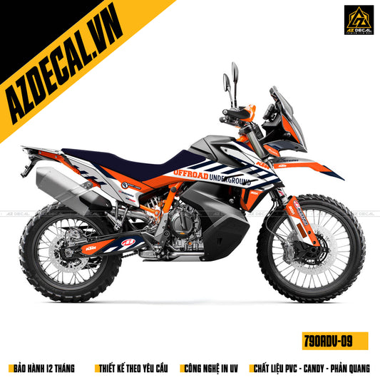 Dán decal xe KTM 790 ADV tại Azdecal