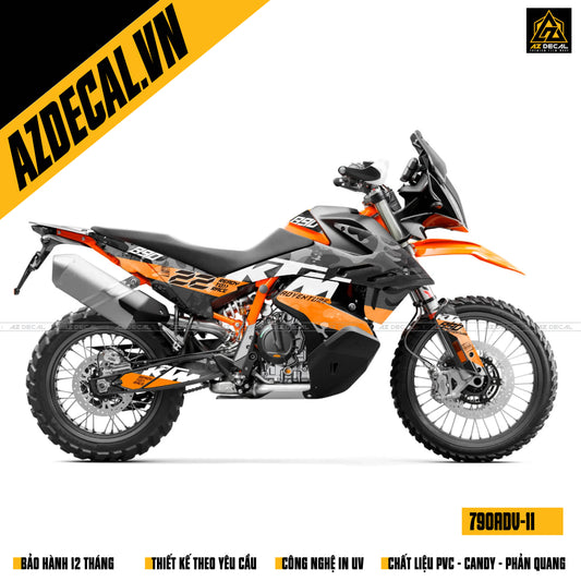 Mẫu tem dán xe KTM 790 Adventure đẹp nhất