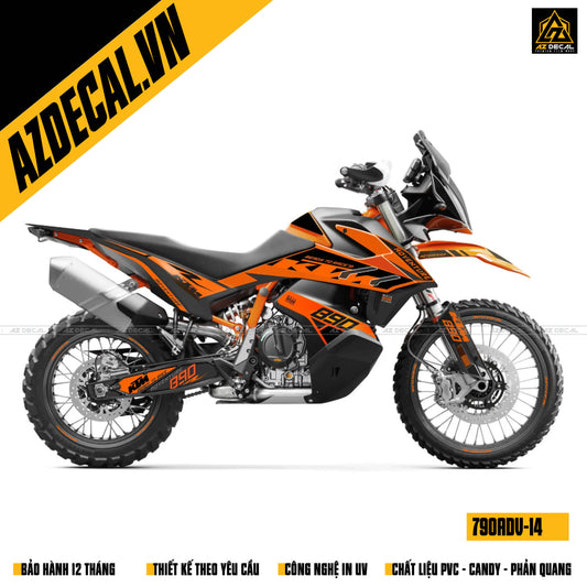 Mẫu decal trùm xe KTM 790 Adventure đẹp nhất