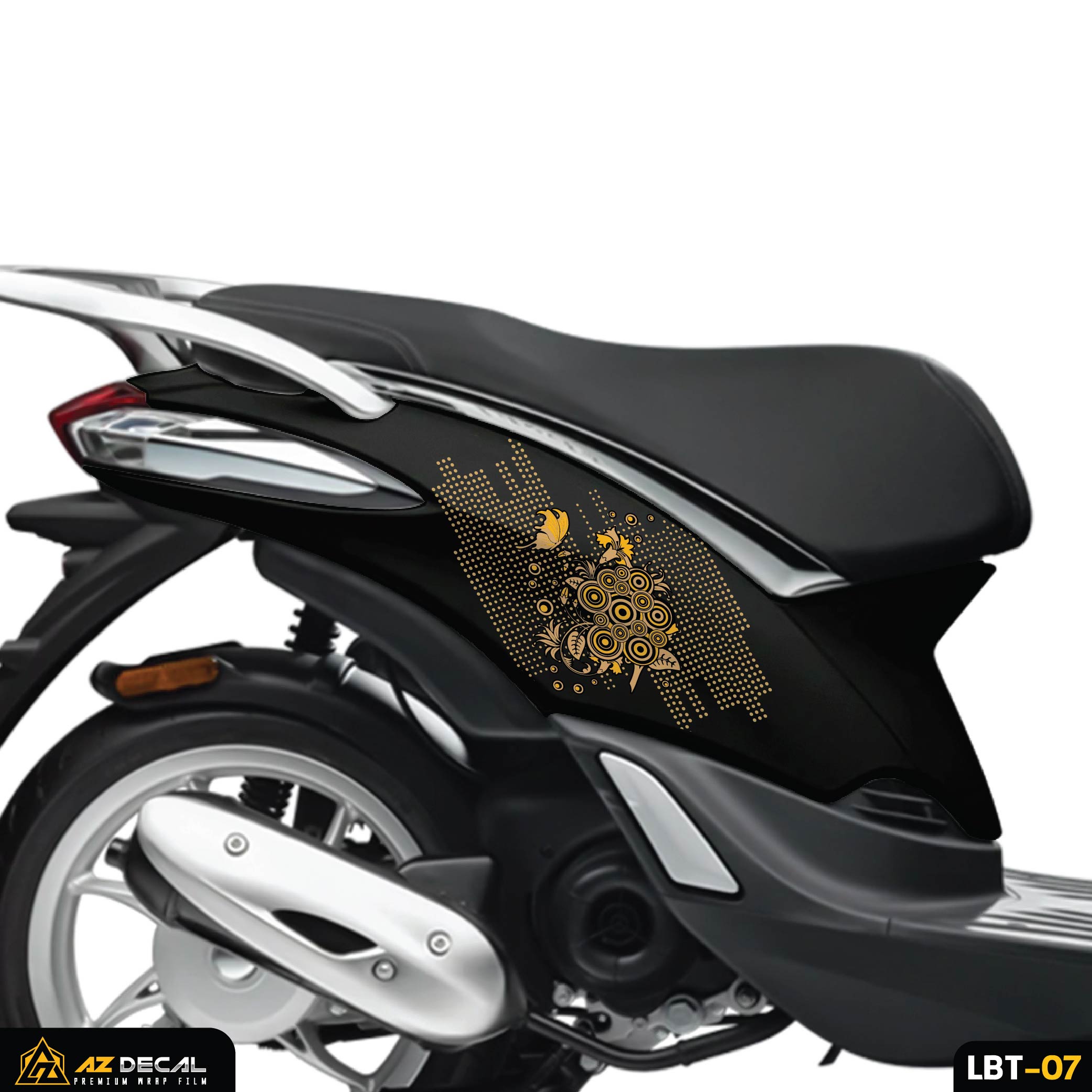 Tem xe Liberty 125 mẫu cỏ cây hoa lá