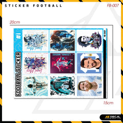 Sticker Dán Ô Tô, Xe Máy, Xe Điện, Xe Đạp, Mũ Bảo Hiểm | Football FB-007 MESSI