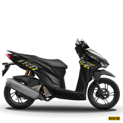 Tem xe Honda Vario 150 dán xe đen