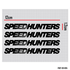 Kích thước mẫu tem dán tay nắm cửa ô tô Speed Hunters đen