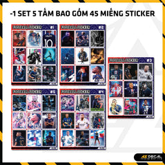 Sticker Dán Ô Tô, Xe Máy, Xe Điện, Xe Đạp, Mũ Bảo Hiểm | Football FB-008 MBAPPE