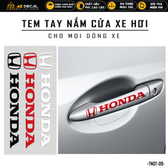 Tem dán tay nắm cửa xe hơi chữ Honda