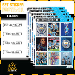 Sticker Dán Ô Tô, Xe Máy, Xe Điện, Xe Đạp, Mũ Bảo Hiểm | Football FB-009 MAN CITY