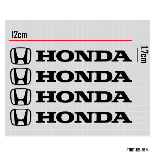 Decal dán tay nắm cửa xe ô tô chữ Honda đen