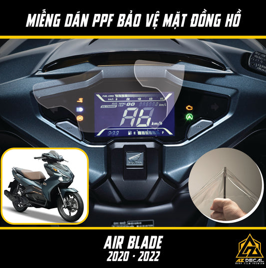 Miếng dán PPF chống xước đồng hồ xe Honda Air Blade 2020 - 2021 - 2022 - 2023