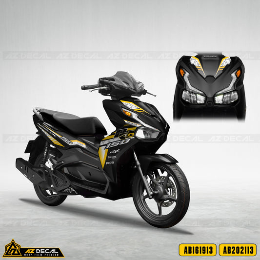 Tem xe Honda Air Blade mẫu 150 xe đen