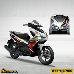 Dán tem rời xe Honda Air Blade trắng