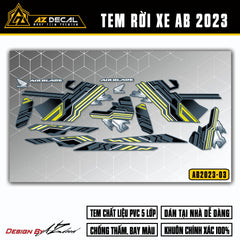 Tem xe Air Blade 2023 160 125 mẫu hiện đại