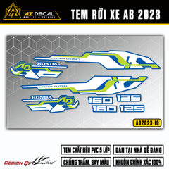 Decal dán xe AB 2023