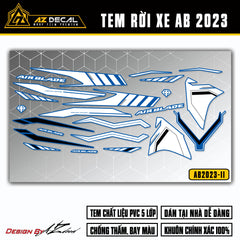 Tem Xe Air Blade 2023 | AB2023-11 | Thiết Kế Cực Chất