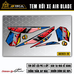 Tem rời Air Blade 2023 phong cách Malaysia