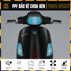 Miếng Dán PPF Choá Đèn Vespa Sprint