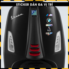 Sticker Dán Ô Tô, Xe Máy, Xe Điện, Xe Đạp, Mũ Bảo Hiểm | Hãng Xe Hologram - BMW MOTOSPORT