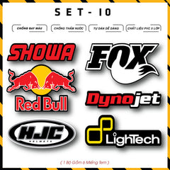 Sticker Dán Xe Máy, Xe Điện, Xe Đạp, Mũ Bảo Hiểm | SET-10