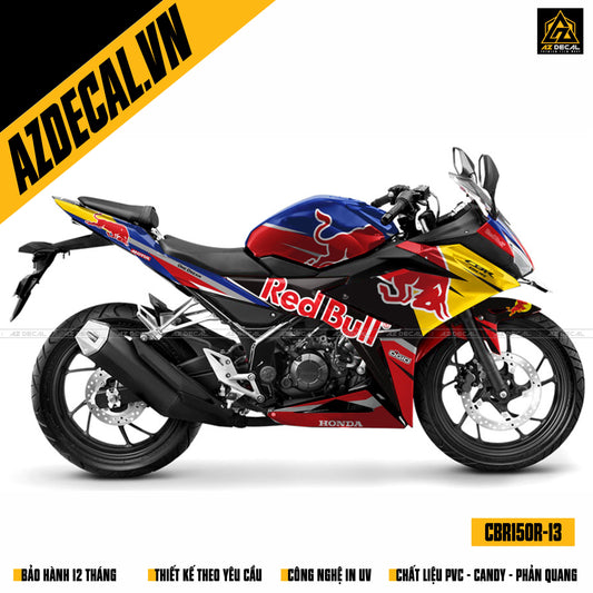 Tem xe RedBull dán trùm full xe CBR150R