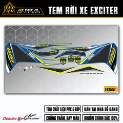 Dán tem rời xe Yamaha Exciter đẹp