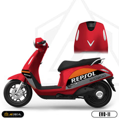 Tem Xe Evo 200 Mẫu Repsol nền đỏ