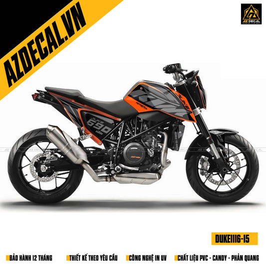 Tem trùm xe moto KTM Duke 390