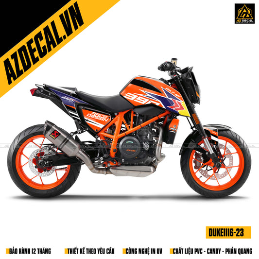 Thiết kế tem xe KTM Duke 200 theo yêu cầu