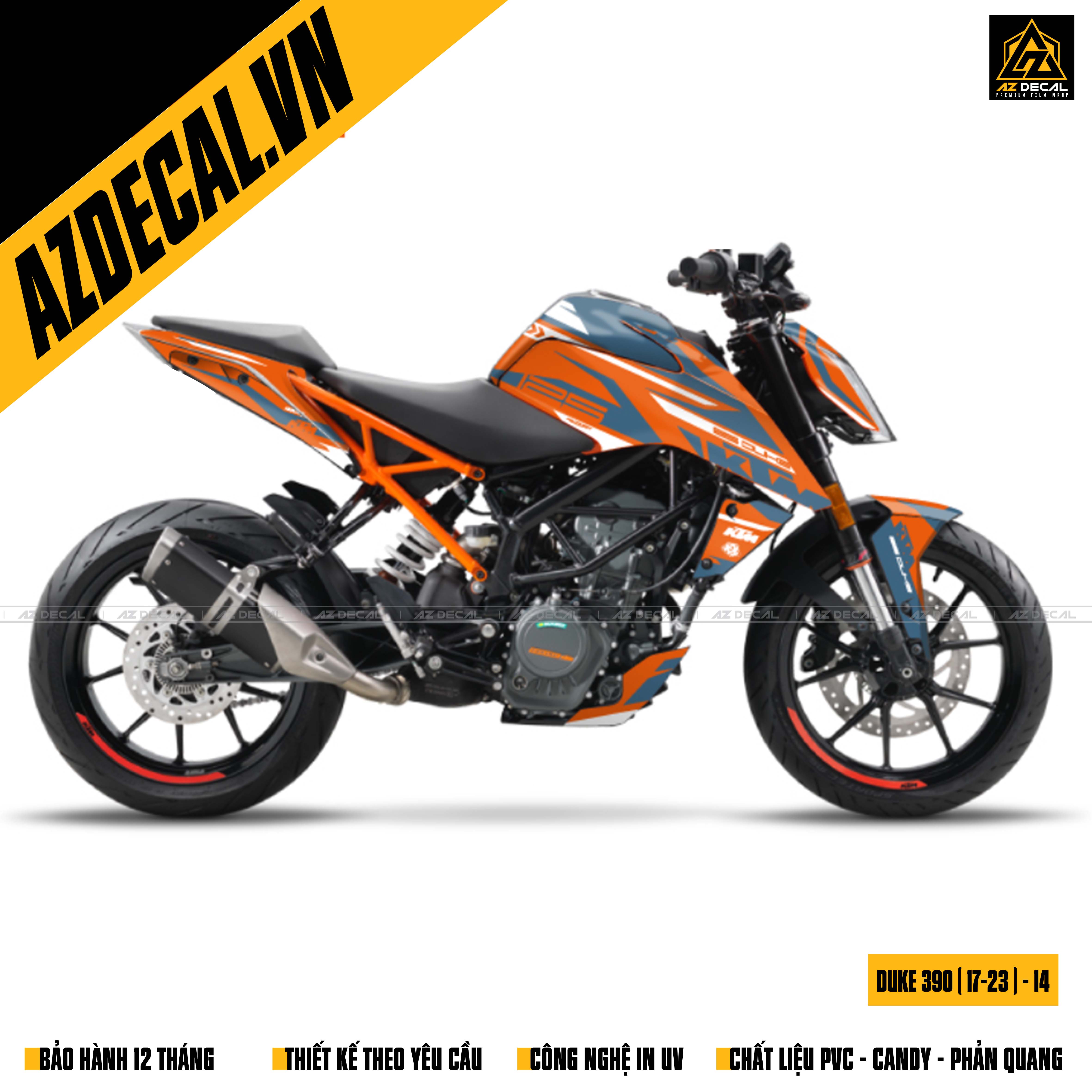 Mẫu tem xe đẹp cho KTM Duke 390