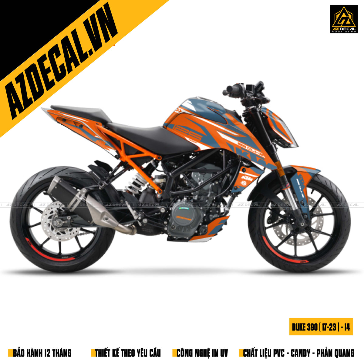 Mẫu tem xe đẹp cho KTM Duke 390