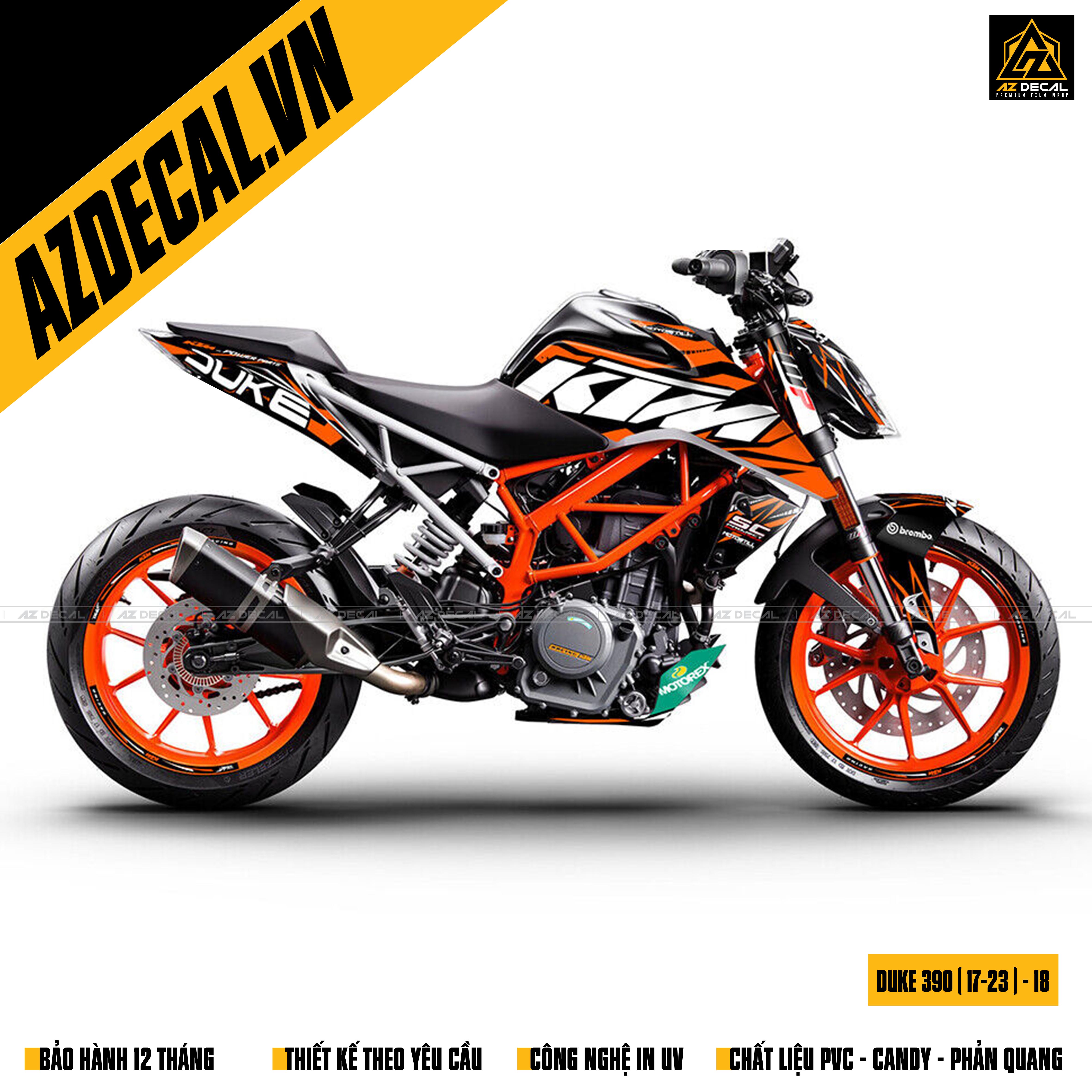 Tự thiết kế tem dán xe KTM Duke 390