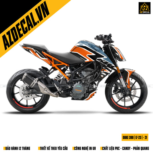 Decal xe moto KTM Duke 390 đẹp nhất 2023