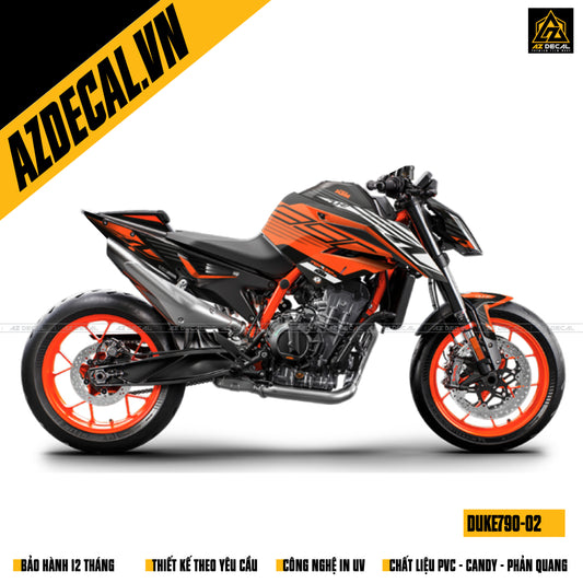 Tem xe KTM Duke 790 cam đen đẹp