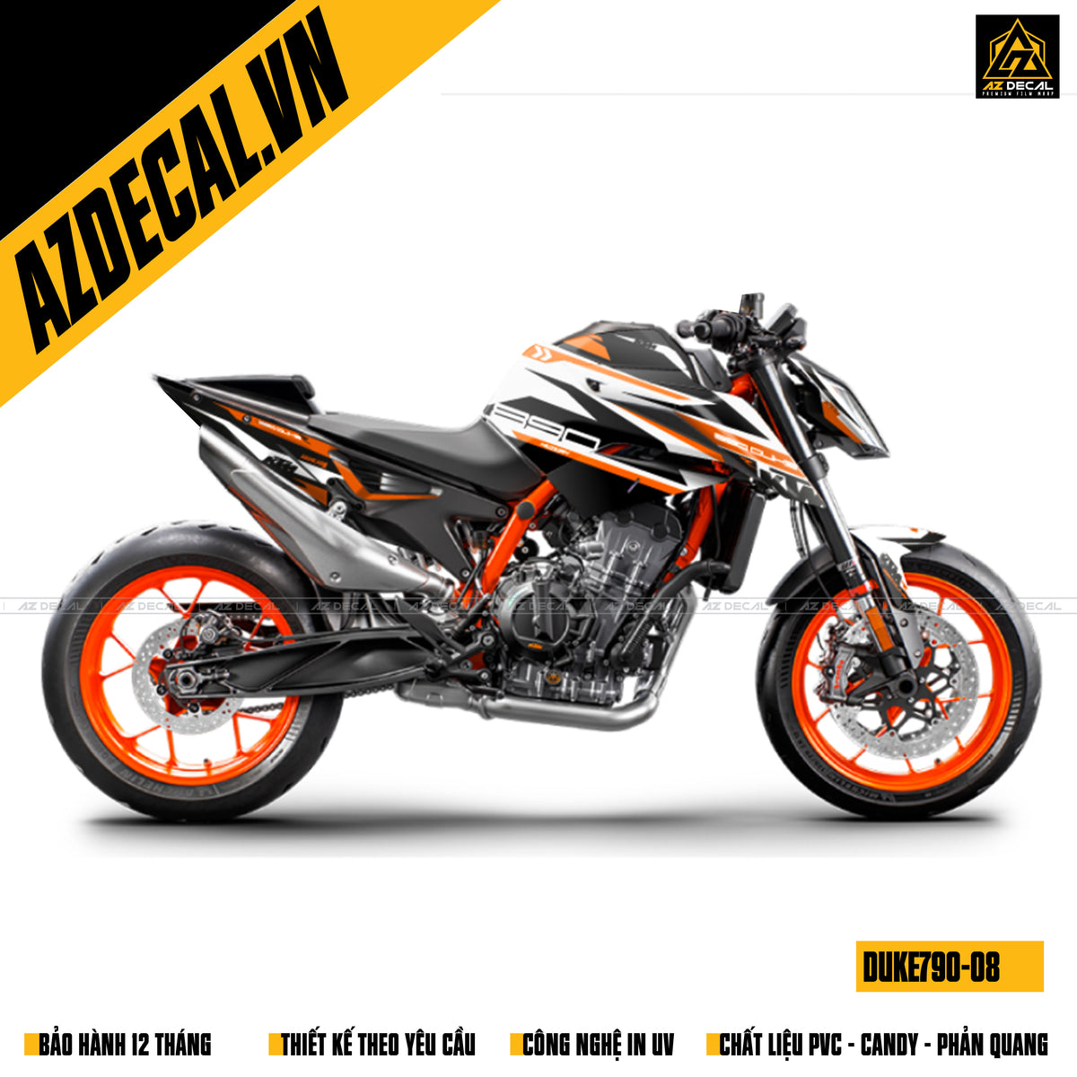 Địa chỉ dán tem xe KTM Duke 790 uy tín Hà Nội