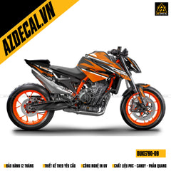 Dán tem xe KTM Duke 790 đẹp tại Hà Nội