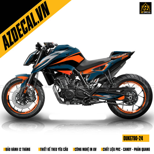 KTM Duke 790 dán tem xe tại Azdecal