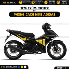 Tem trùm xe Yamaha Exciter 150 mẫu Nike Adidas